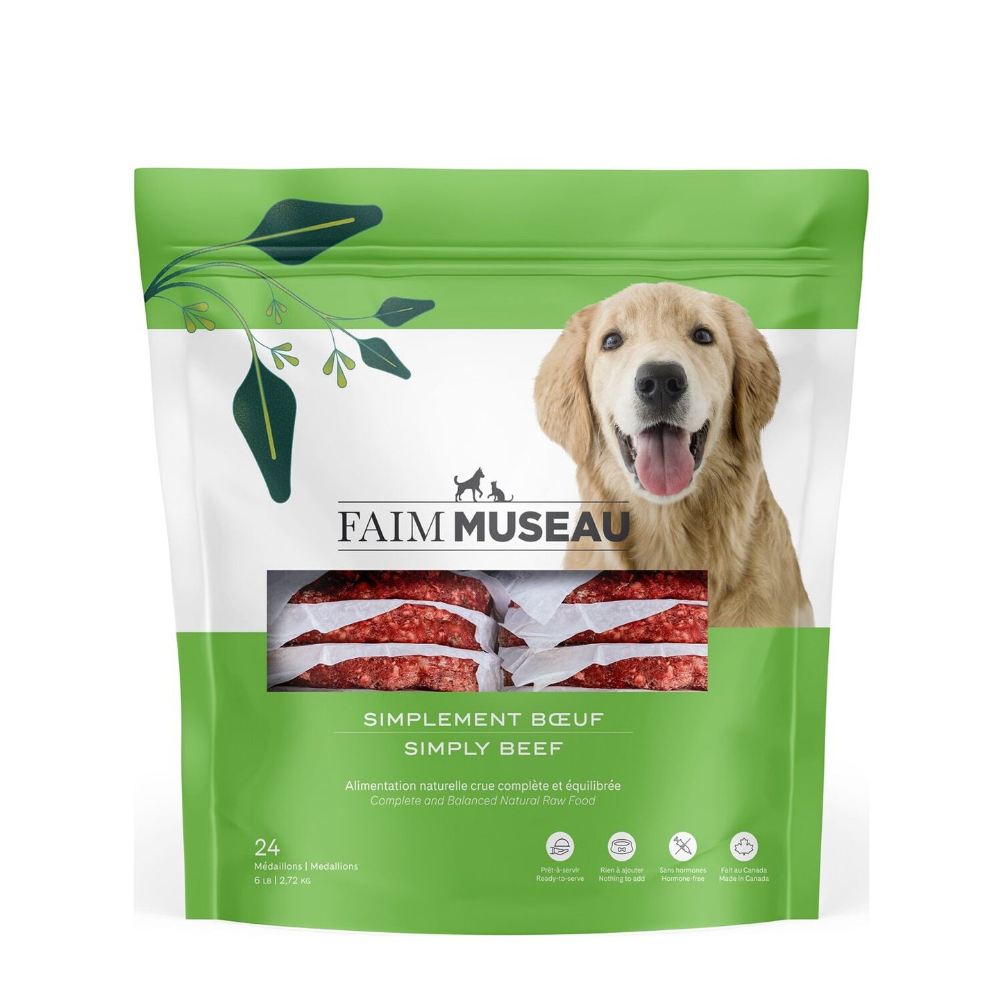 Raw dog food, simply beef Image NaN