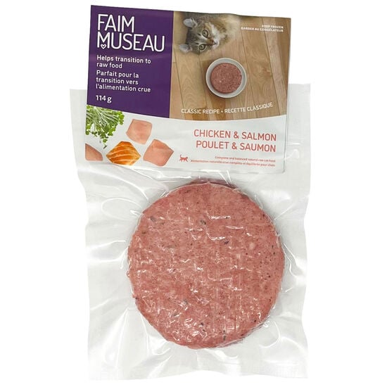 Chicken and Salmon Raw Single Patty for Cats Image NaN