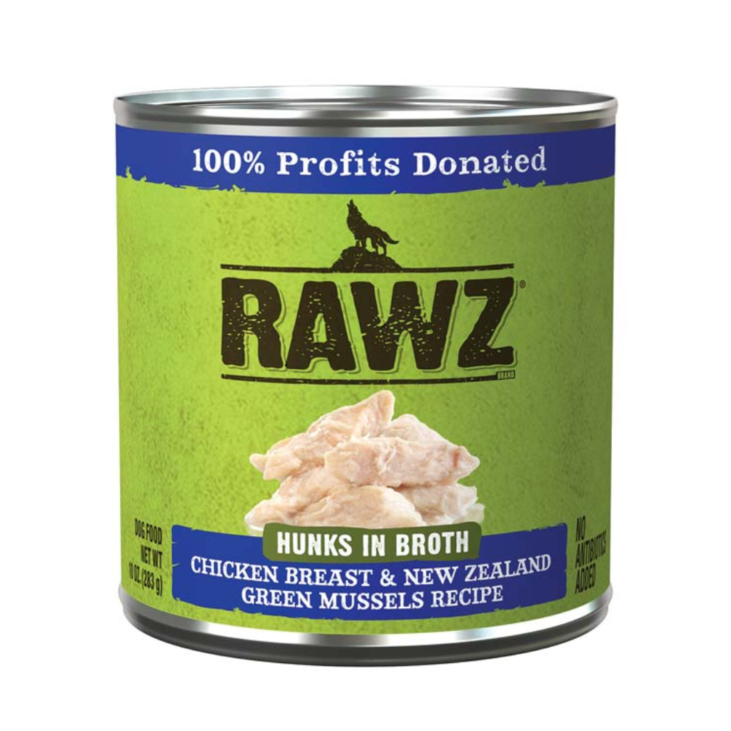 Hunks in Broth - Chicken & Green Mussels Rawz
