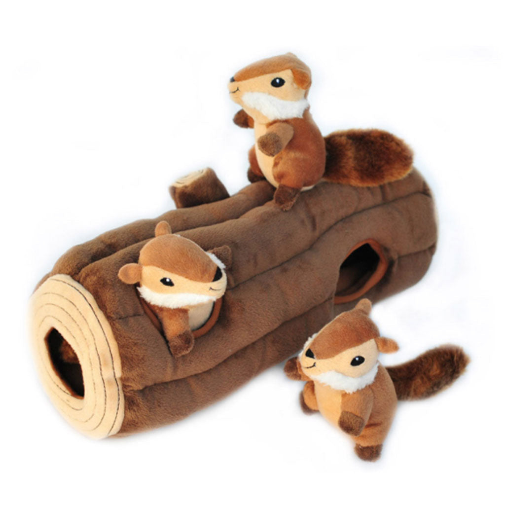 Squeaker Burrow Log ZippyPaws