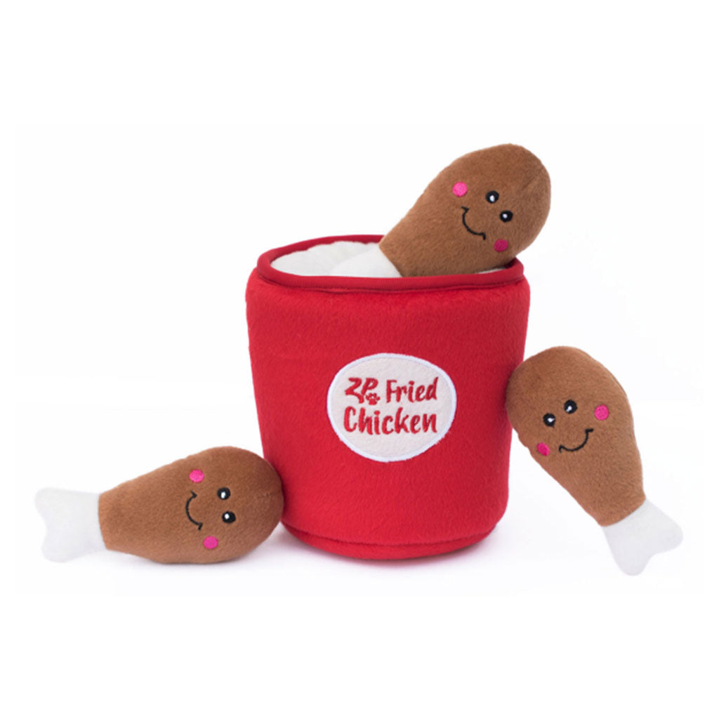 Squeaker Chicken Bucket ZippyPaws