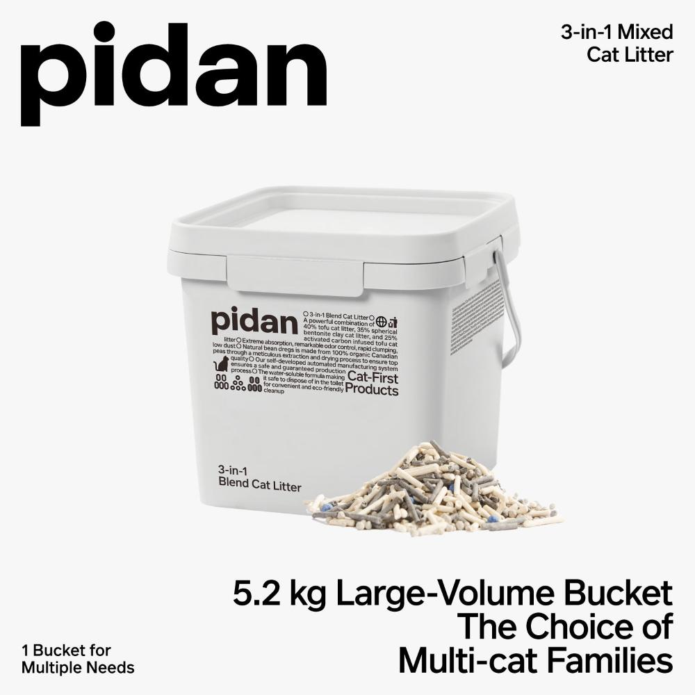 pidan 3-in-1 Blend Cat Litter, Pail | 5.2 kg URBAN PAW PETS