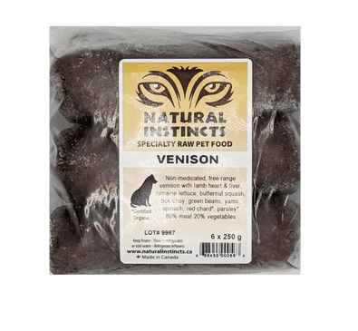 Venison with Organ, Bone & Veggies for Dogs URBANPAWPETS LTD.