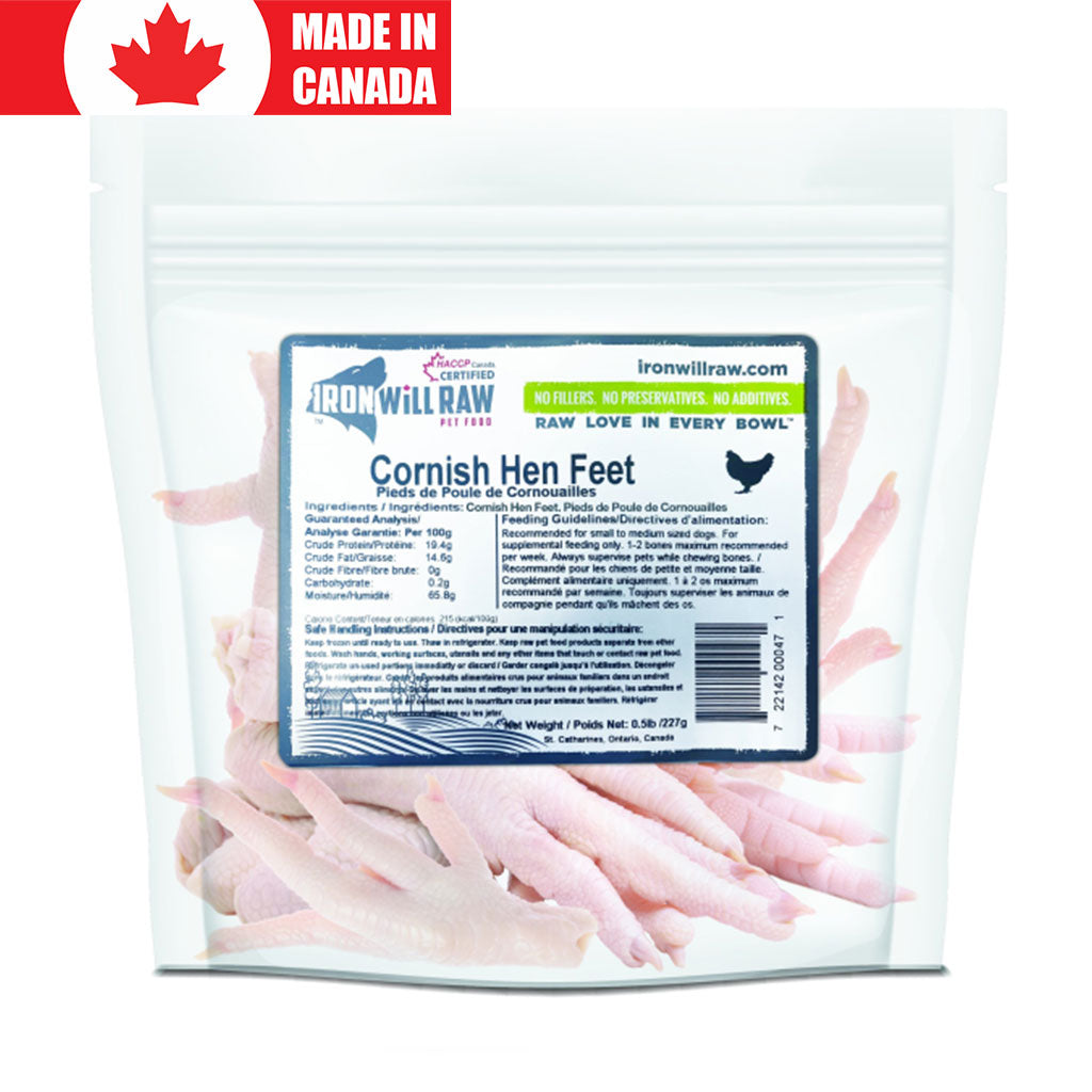 Cornish Hen Feet Iron Will Raw