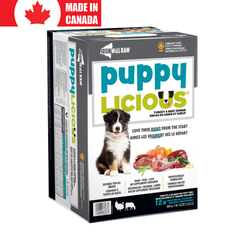 Puppylicious Turkey & Beef Iron Will Raw