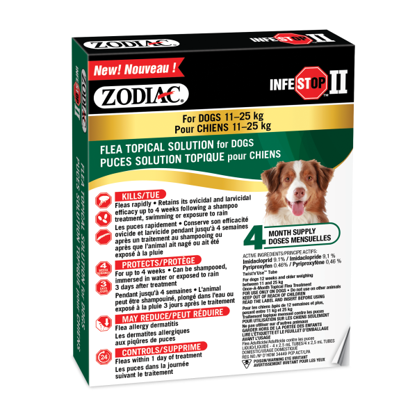 Zodiac Infestop II Topical Dogs 11 to 25 kg URBANPAWPETS LTD.