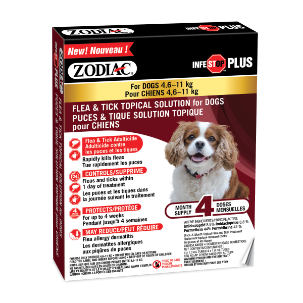 Zodiac Infestop Plus Dogs 4.6 kg to 11 kg URBANPAWPETS LTD.