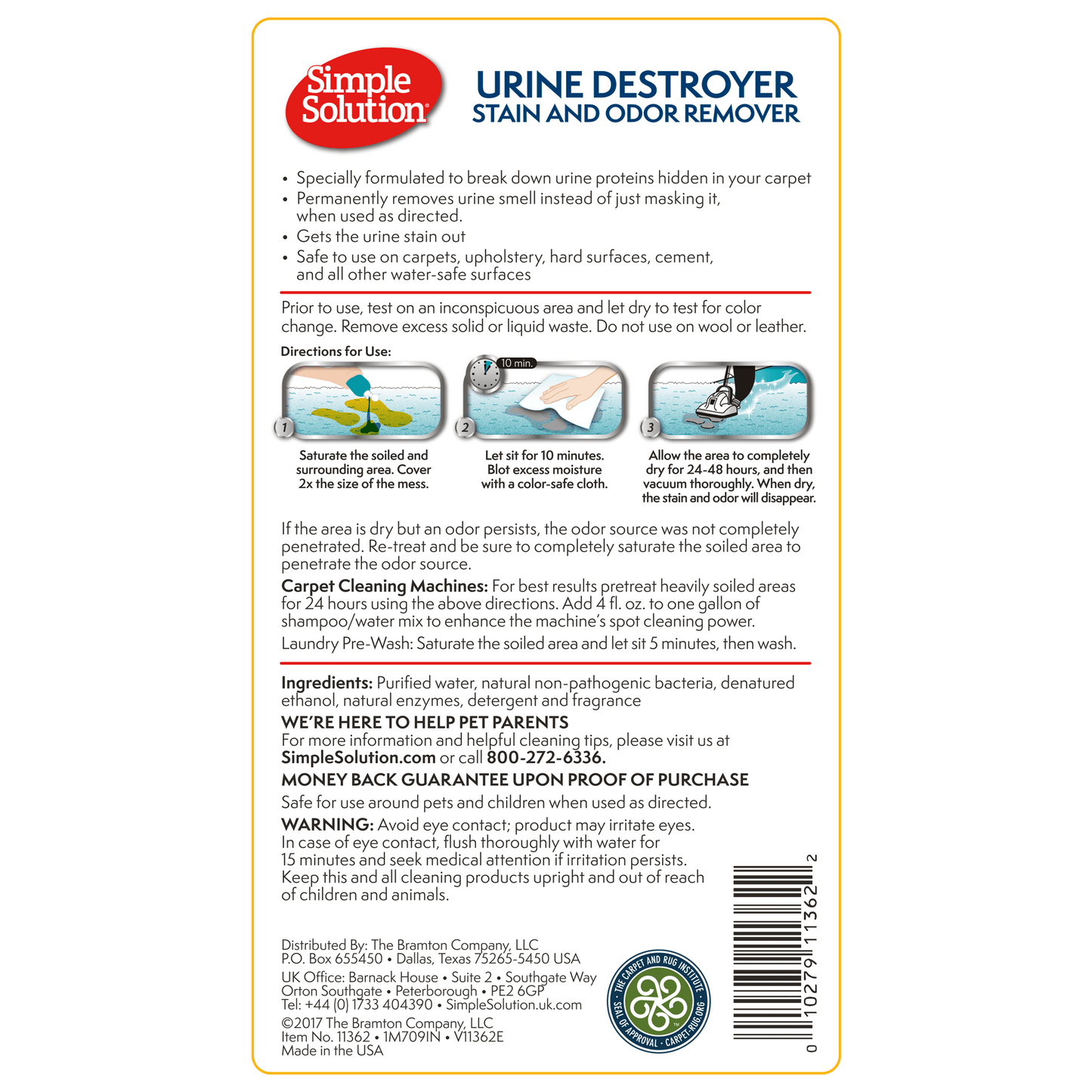 Urine Destroyer Cat & Dog Simple Solution