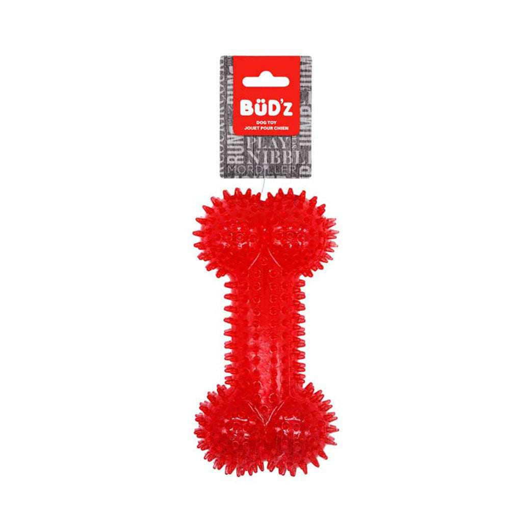 Rubber Spiked Bone Red