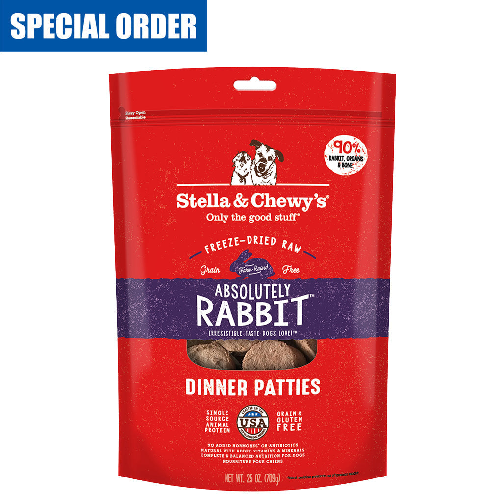 Freeze Dried Rabbit for Dogs Stella and Chewy's