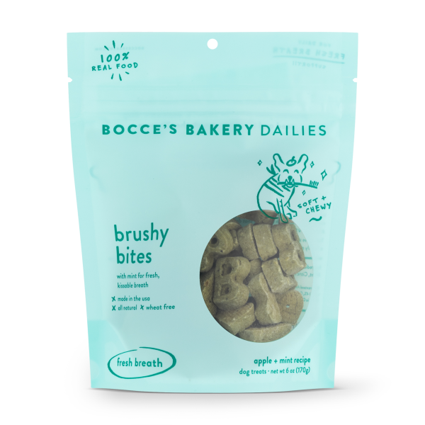 Bocce's Bakery Dog Dailies Brushy Bites 6 oz