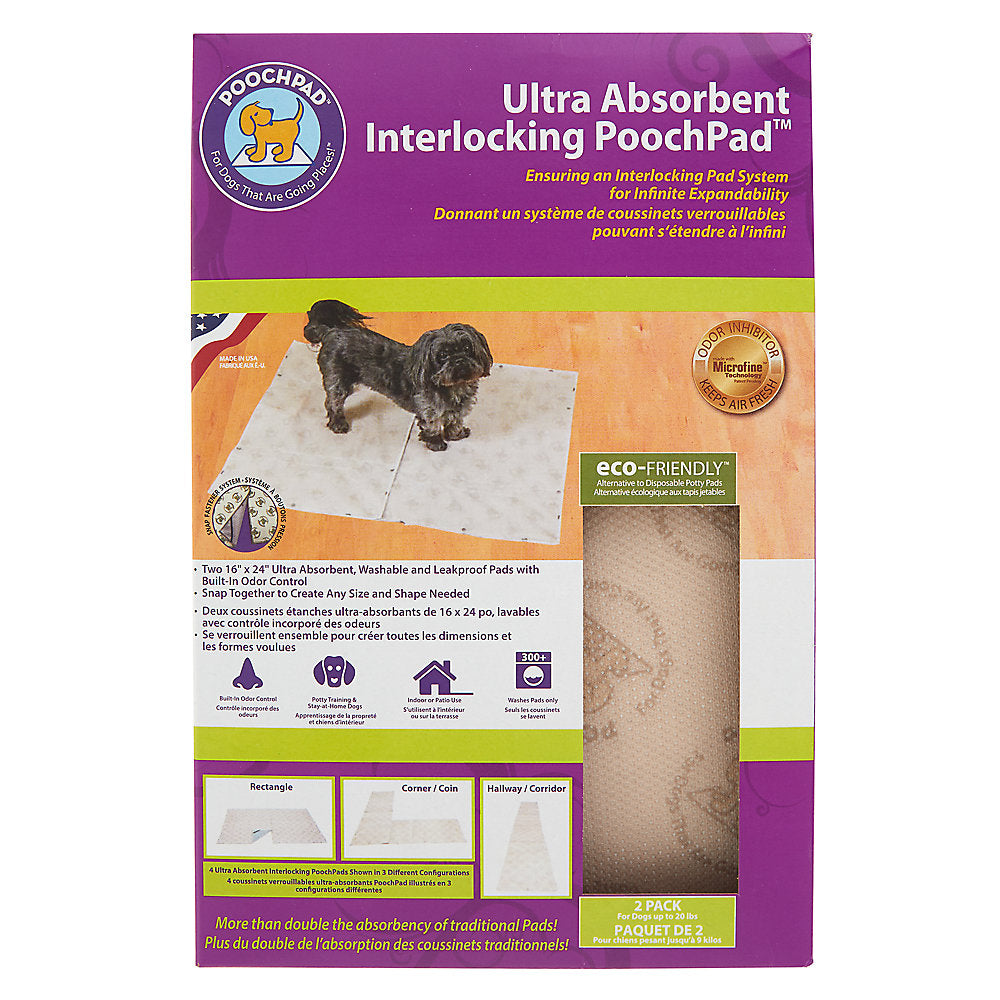 PoochPad™ Ultra Absorbent Interlocking Pads - 2 Pack URBAN PAW