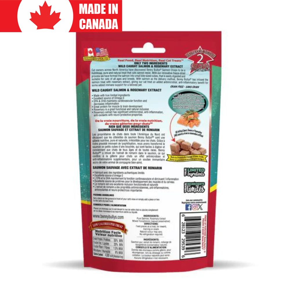 Cat Salmon & Rosemary Chops