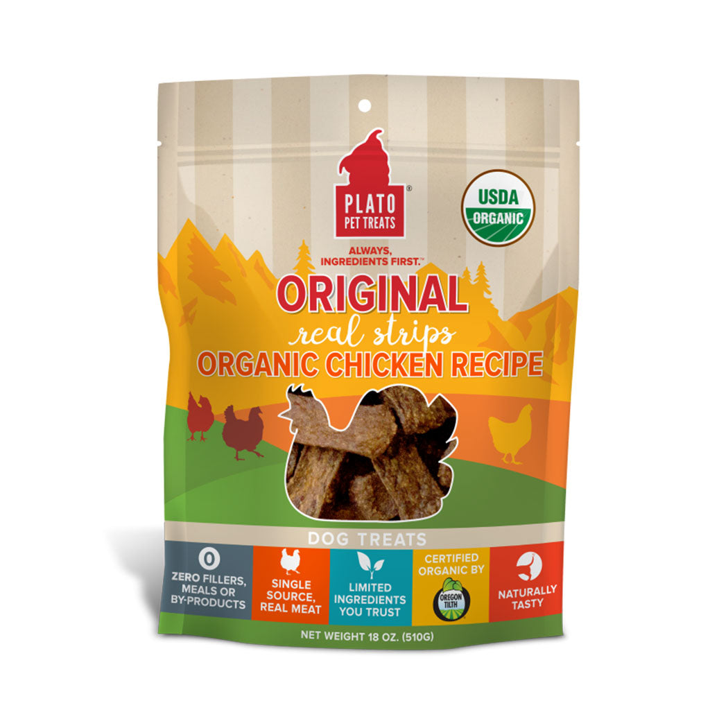Organic Chicken Strips Plato Pet Treats