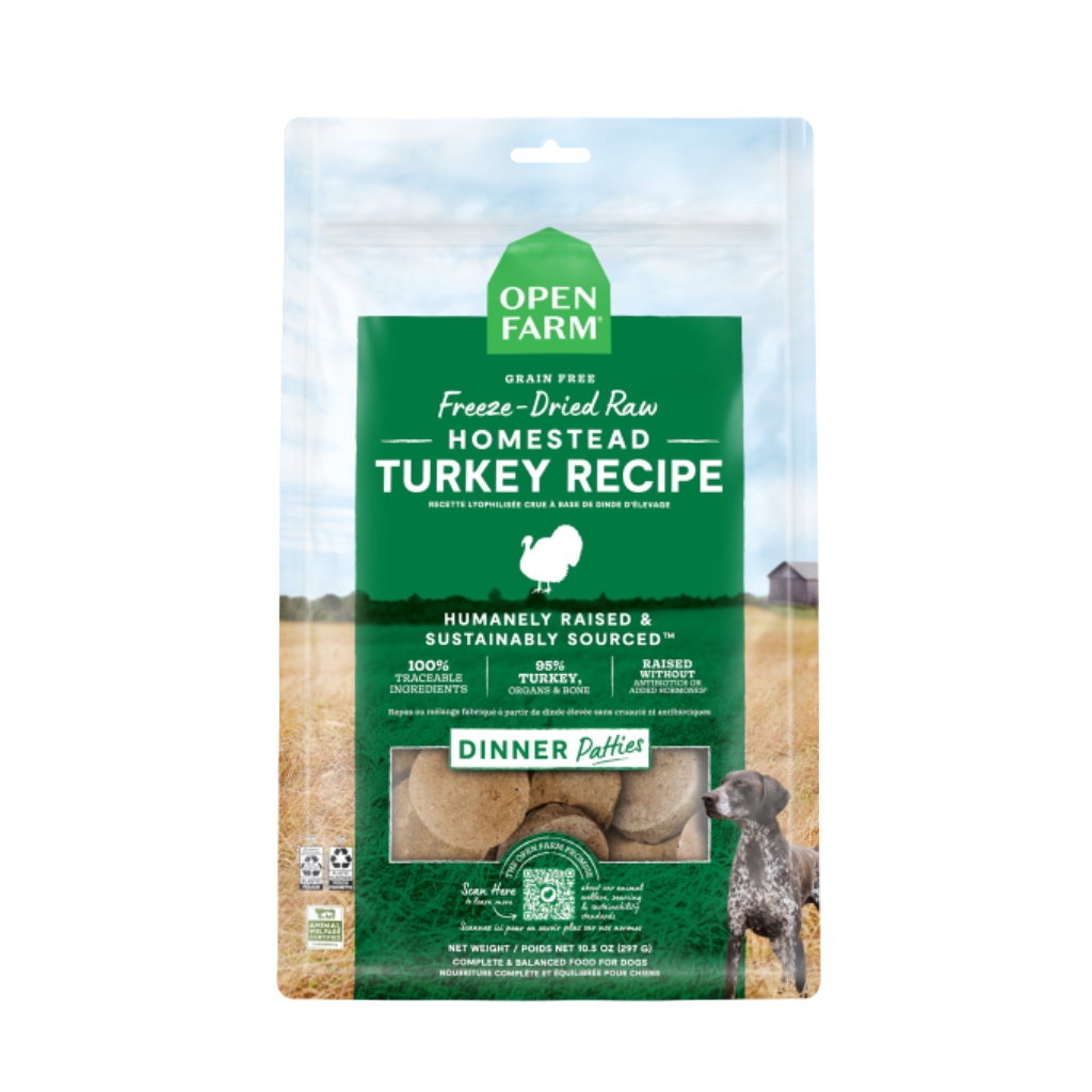 Turkey Freeze Dried Raw Patties Open Farm