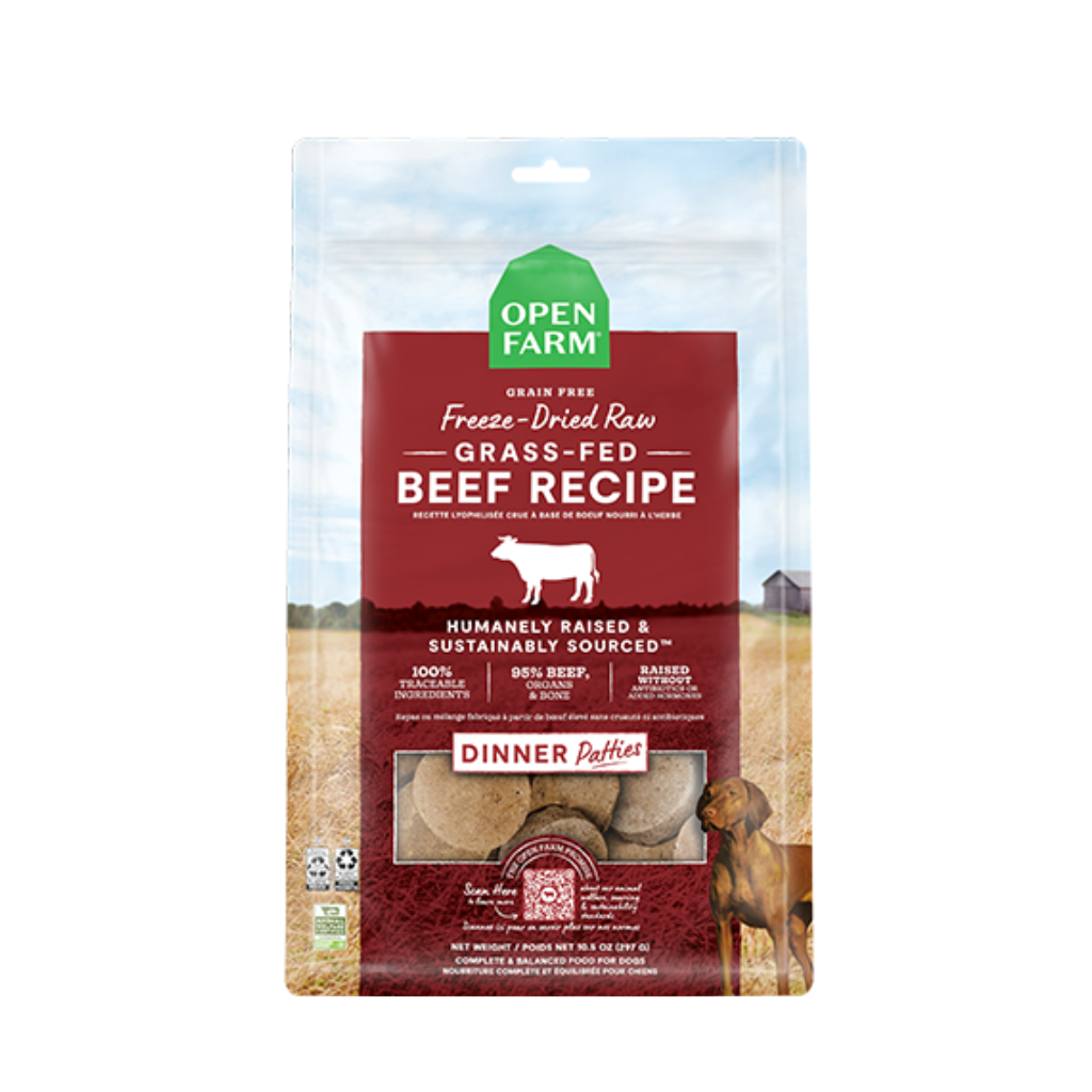 Beef Freeze Dried Raw Patties Open Farm
