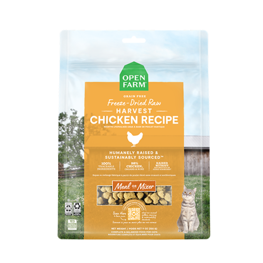 FD Raw Harvest Chicken Morsels Open Farm