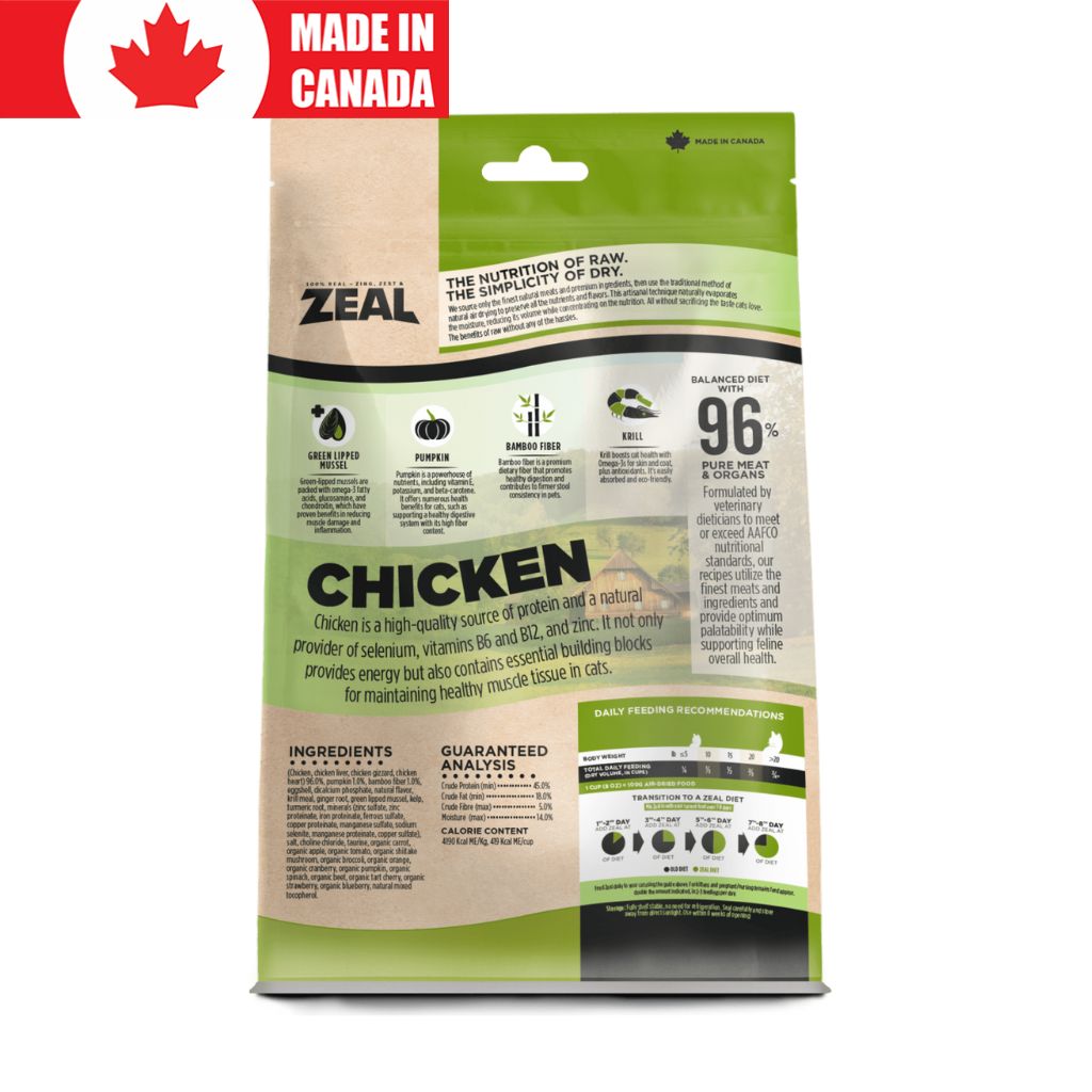 Air-Dried Chicken for Cats Zeal Canada