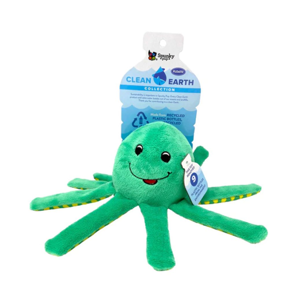 Recycled Plush Octopus Spunky Pup
