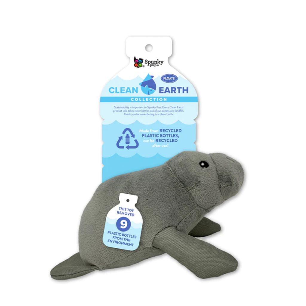 Recycled Plush Manatee Spunky Pup