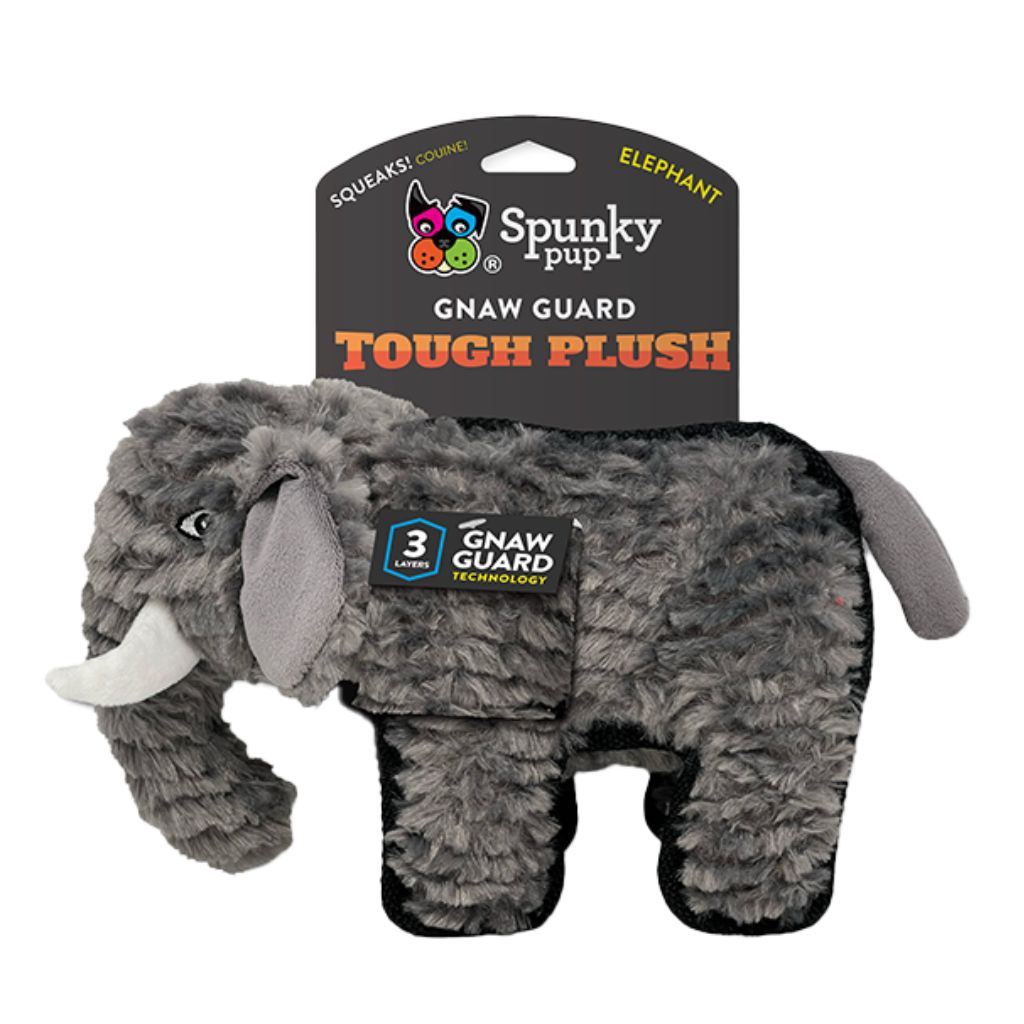 Tough Plush Elephant Spunky Pup