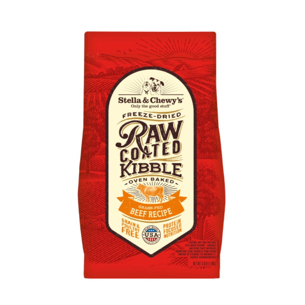 Raw Coated Kibble Beef Stella and Chewy's