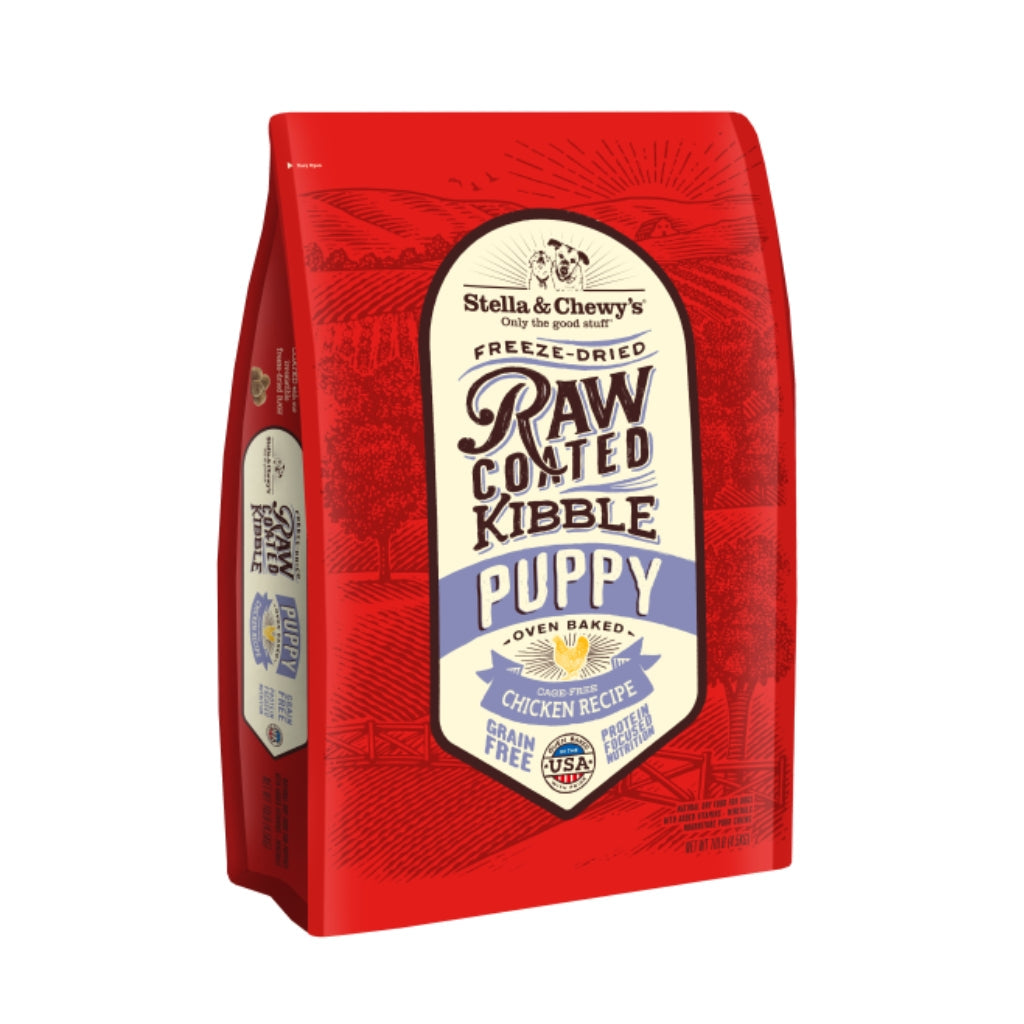 Raw Coated Kibble Chicken Puppy Stella and Chewy's