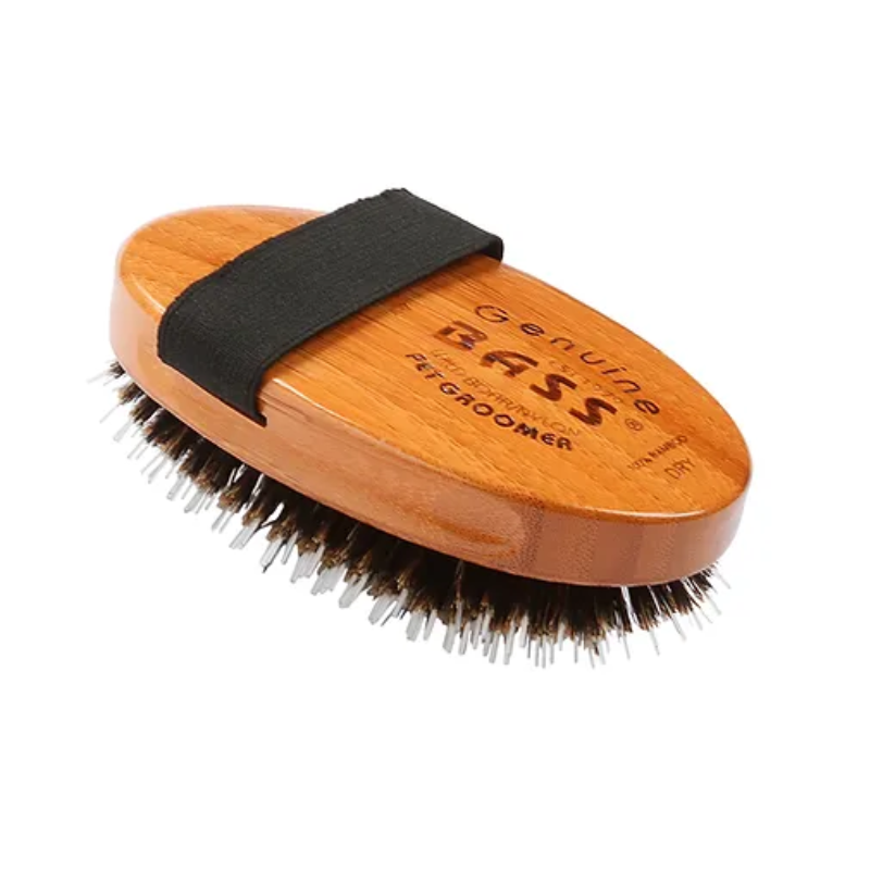 Bass Brushes - Shine & Condition Pet Brush, Natural Bristle & Nylon Pin