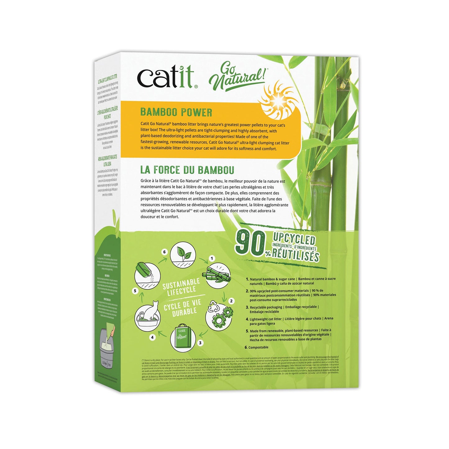 Catit Go Natural! Ultra-Light Clumping Cat Litter - Vanilla - 3.6 kg (7.9 lbs) Box URBAN PAW PETS