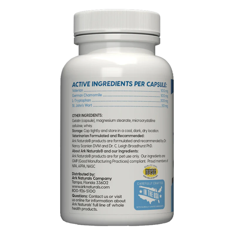 Ark Naturals - Happy Traveler - Capsules (Pet Calmer) - 30 ct URBANPAWPETS LTD.