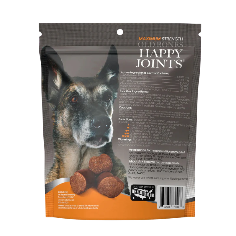 Ark Naturals - Gray Muzzle- Old Bones! Happy Joints! Maximum Strength - 16oz URBANPAWPETS LTD.