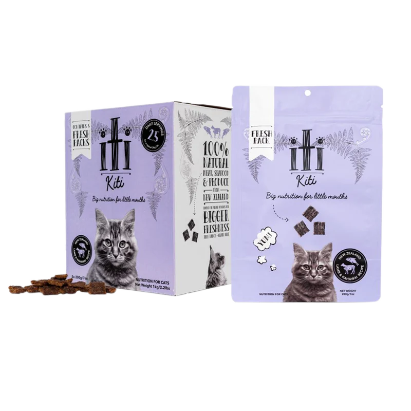 iTi - Kiti -Air Dried for Cats - Lamb & Kahawai Pouches (5 x 200g) URBANPAWPETS LTD.