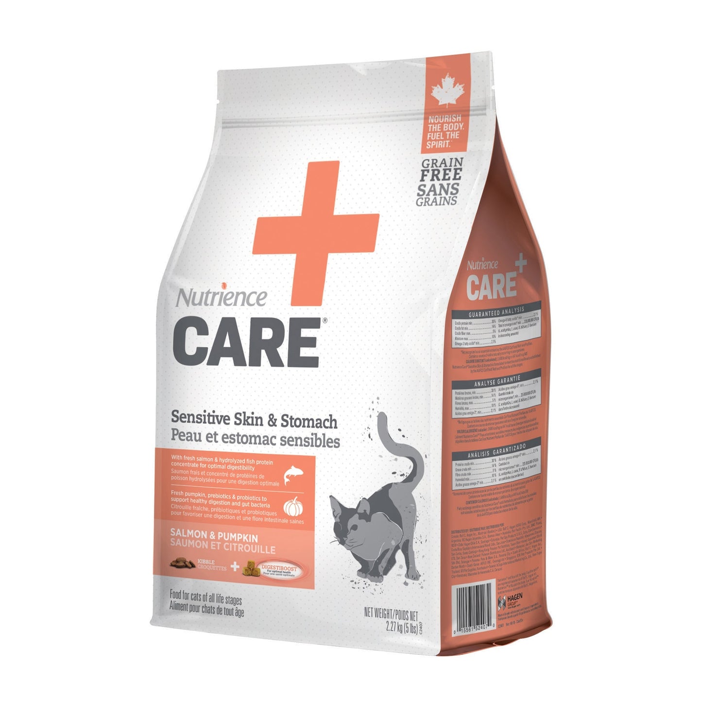 Nutrience Care Sensitive Skin & Stomach for Cats 5 kg URBAN PAW PETS
