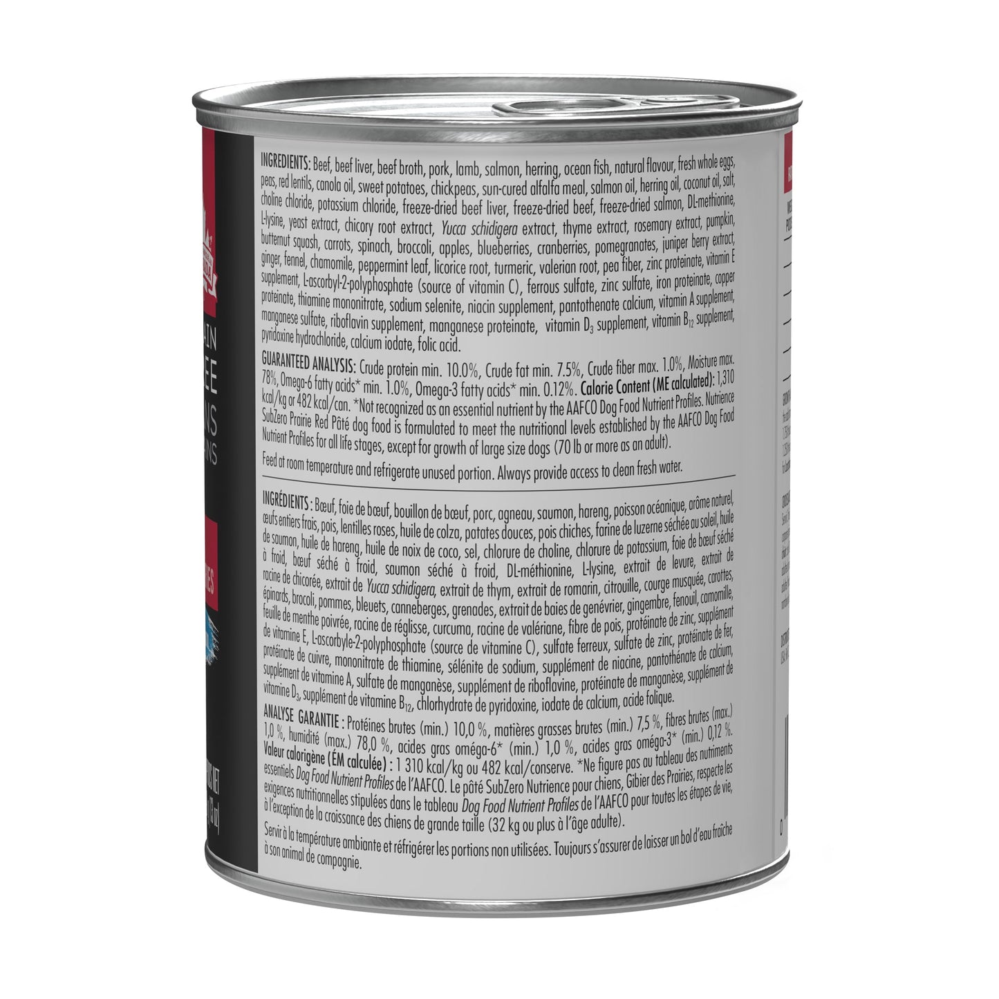 Nutrience SubZero Dog Food - Prairie Red Pâté - 369 g (13 oz) URBAN PAW PETS