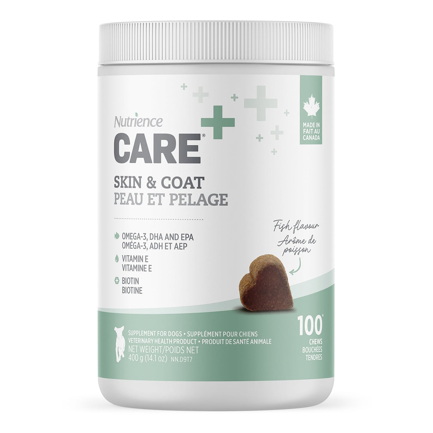 Nutrience Care Supplement for Dogs - Skin & Coat - 100 soft chews - 400 g URBAN PAW PETS