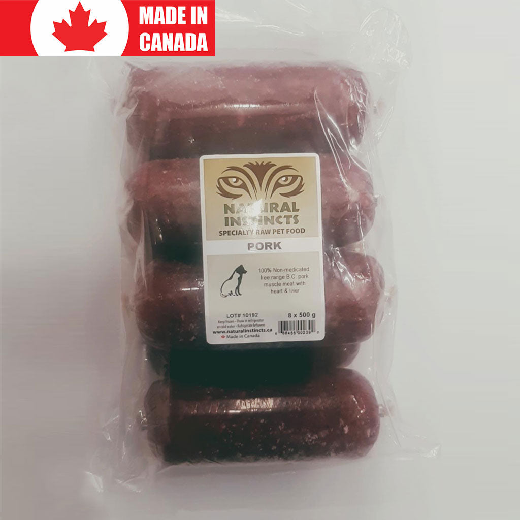 Pork for Dogs and Cats Natural Instincts