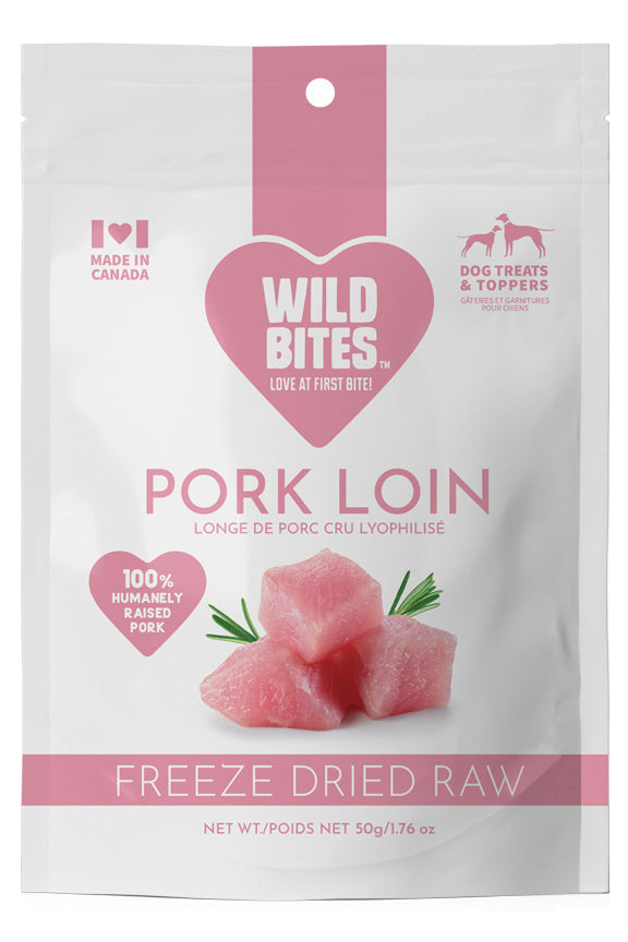 FREEZE DRIED PORK LOIN 50 gr Wild Bites