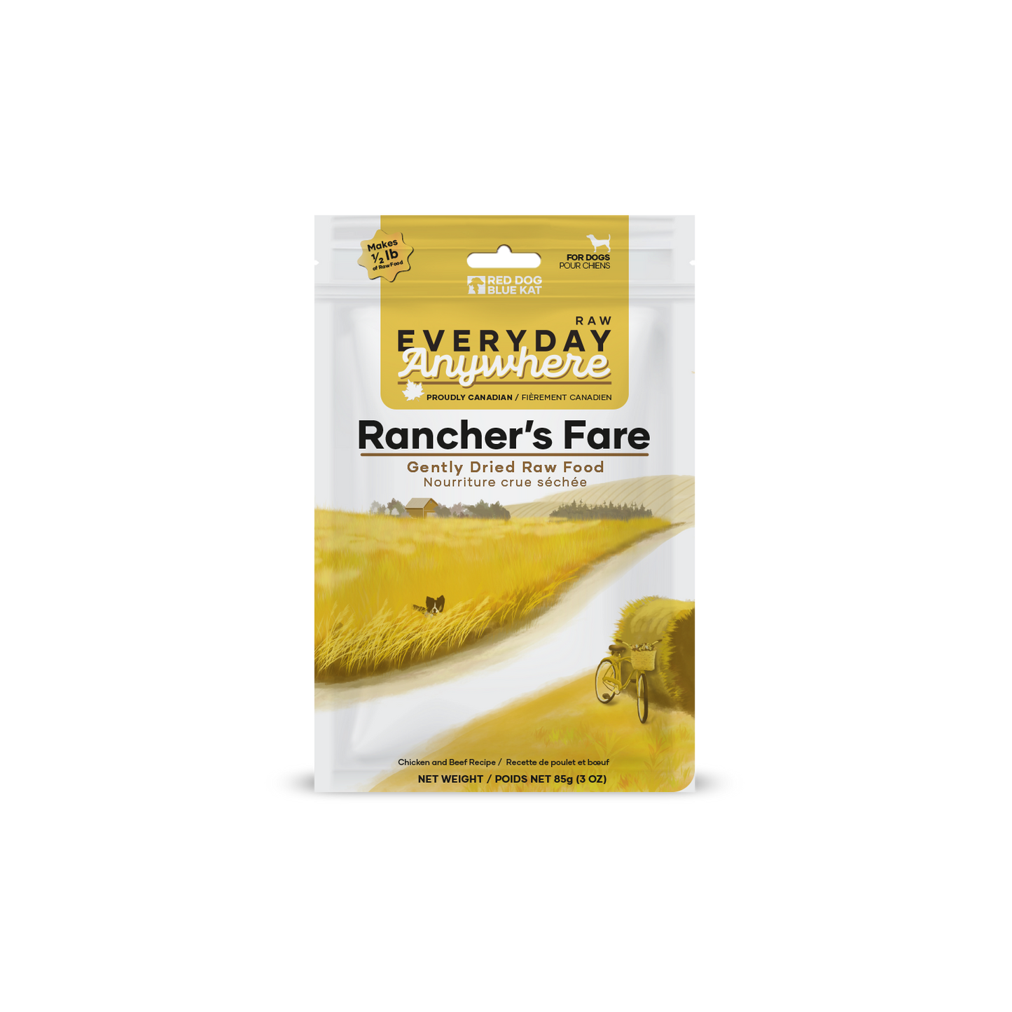 Everyday Raw Anywhere Rancher's Fare for Dog (85 g bag) Red Dog Blue Kat