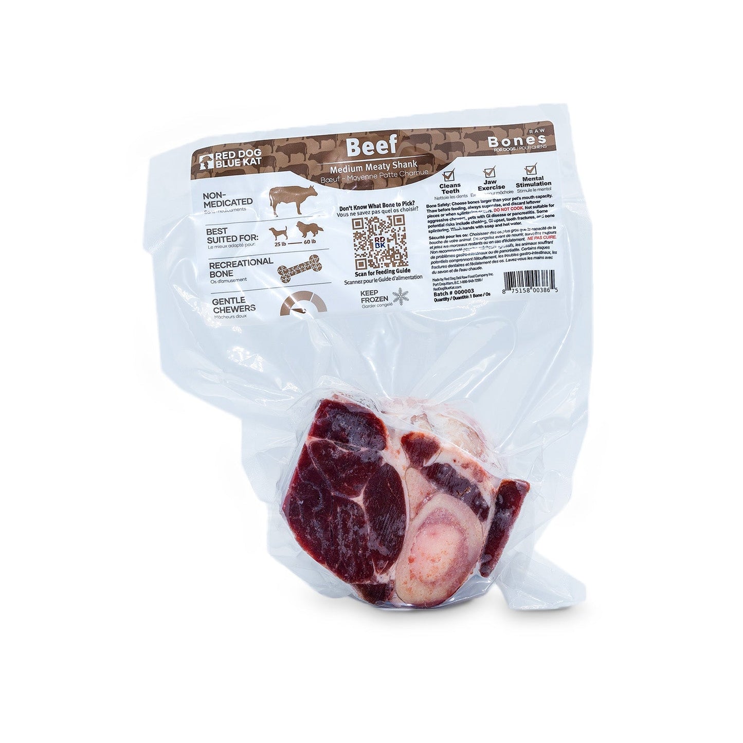 Meaty Beef Shank - Medium Red Dog Blue Kat