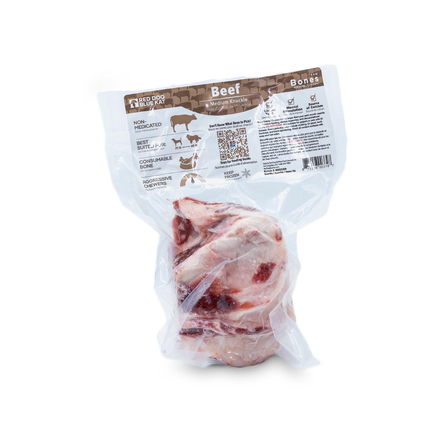 Beef Bone - Medium Knuckle Red Dog Blue Kat