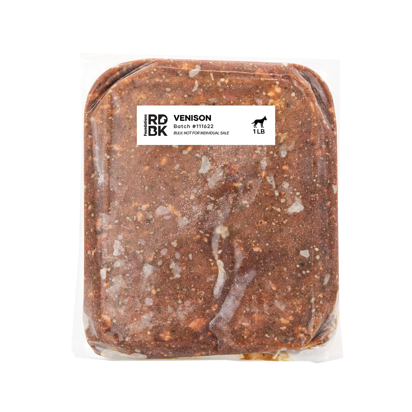 Foundations Venison Recipe for Dogs - Bulk (12 x 1lb) Red Dog Blue Kat