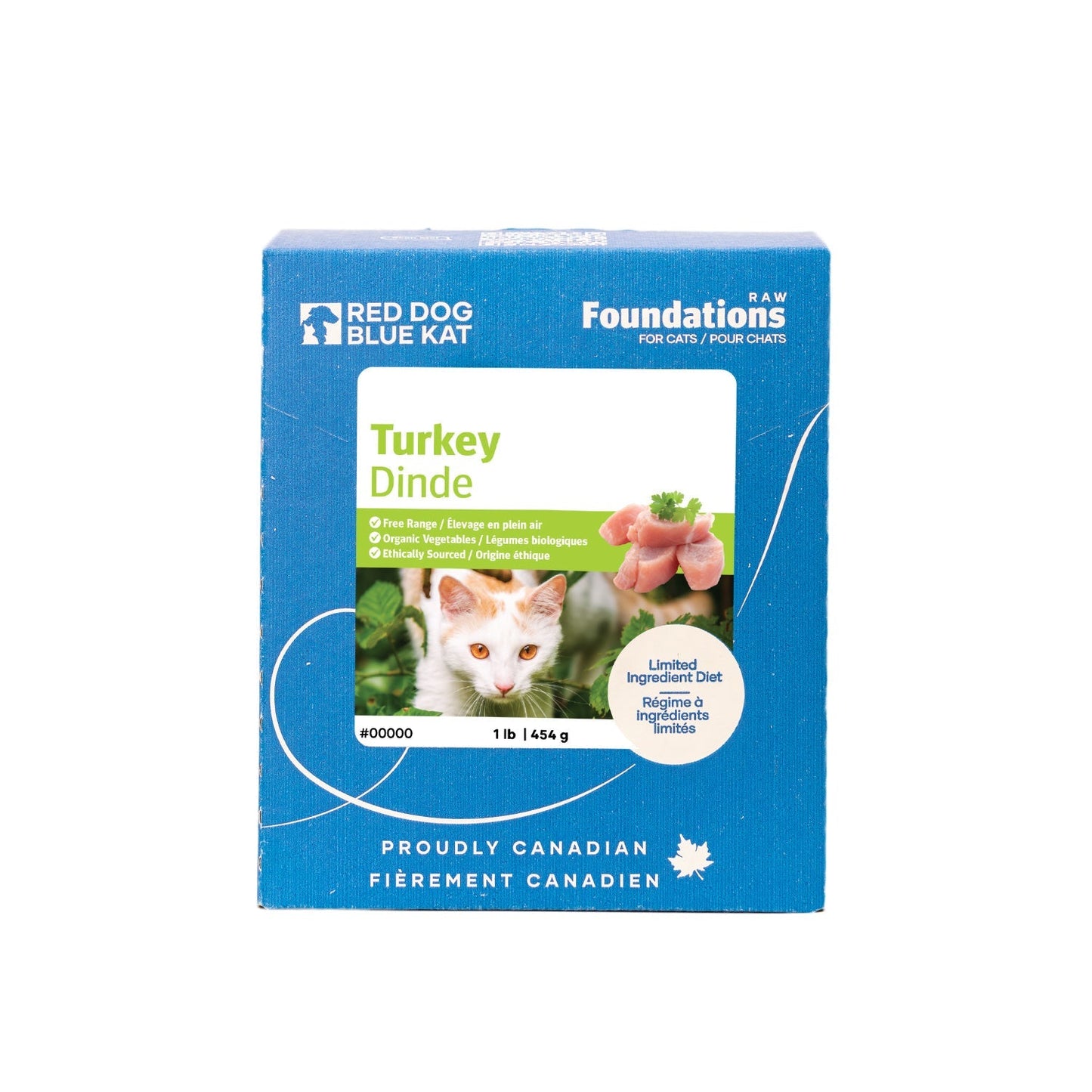 Foundations Cat Turkey 1 lb (8 per case) - CTURKM8 Red Dog Blue Kat