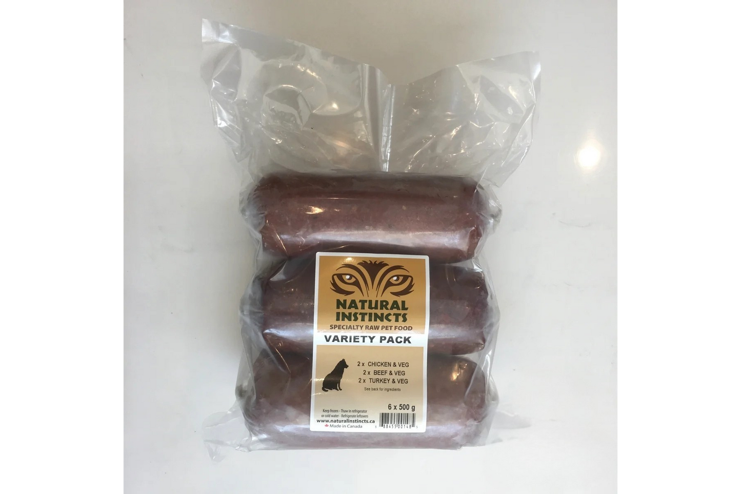 Variety Pack 2 Beef,2 Chicken, 2 Turkey for cats 6 X 250g URBANPAWPETS LTD.