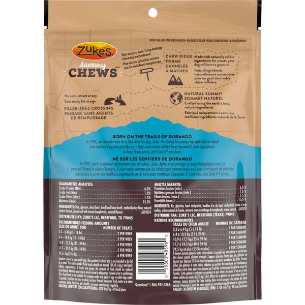 Savoury Chews Grass-Fed Beef 303g URBAN PAW PETS