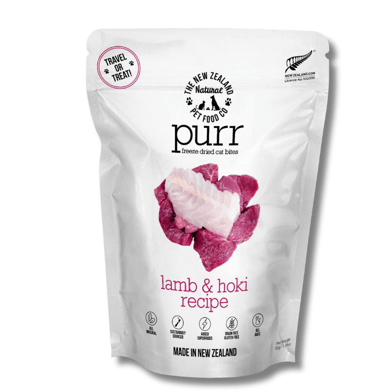 NZ Natural Pet Food Co - Freeze Dried - Treats - Purr - Lamb & Hoki