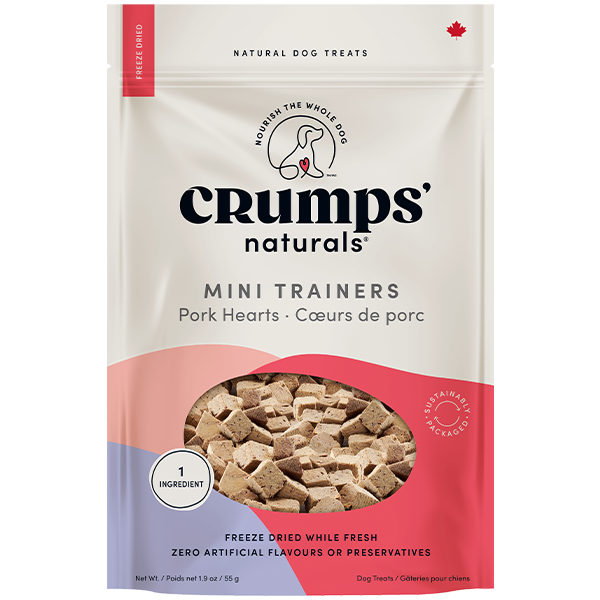 Crumps' Naturals Dog Mini Trainers FD Pork Hearts
