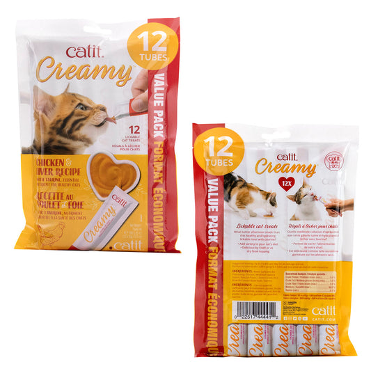 Catit Creamy Lickable Cat Treat - Chicken & Liver Flavour URBAN PAW PETS