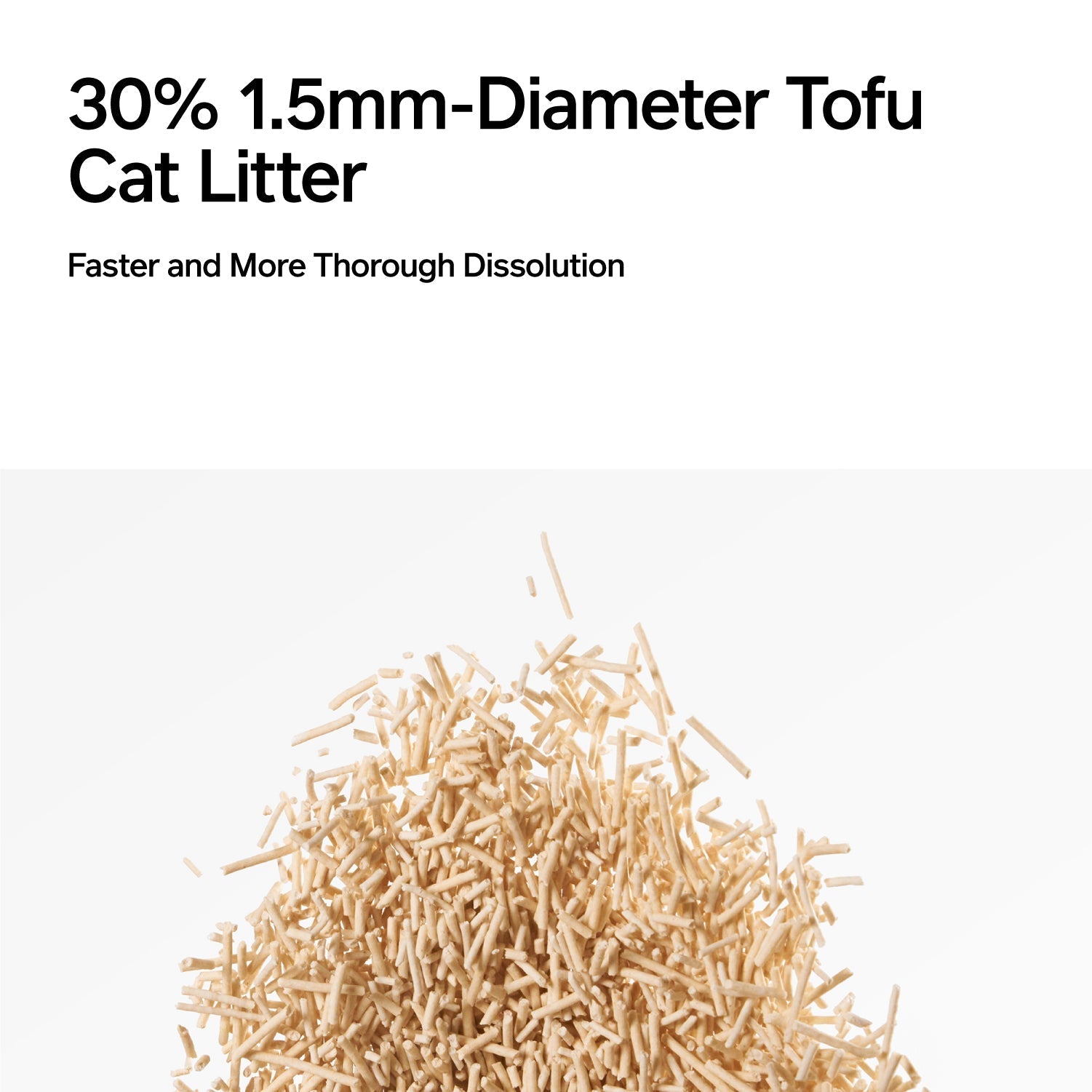 Pidan Tofu Cat Litter | 70% 2mm mix 30% 1.5mm Original Tofu Cat Litter (Pure Tofu) | 2.4 kg per bag URBAN PAW PETS