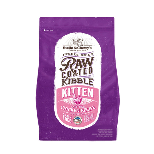 Raw Coated Kibble GF Chicken Kitten Stella and Chewy's
