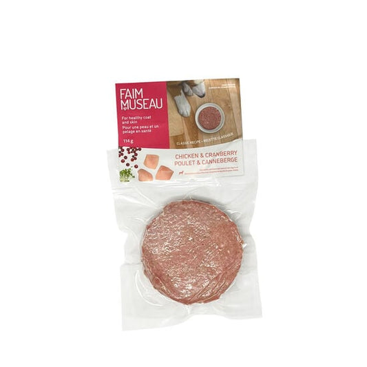 Raw dog food, chicken and cranberry Image NaN